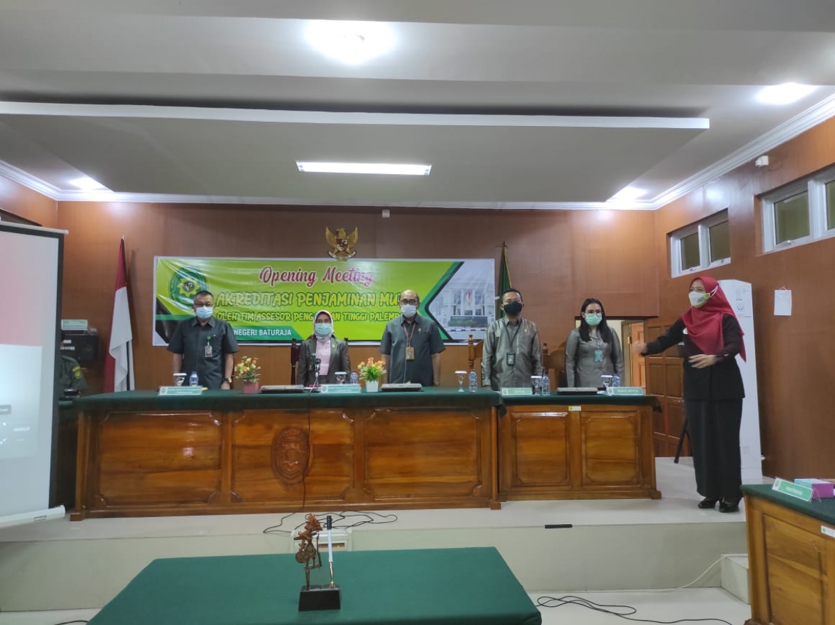 Opening Meeting Akreditasi Penjamin Mutu Oleh Tim Assesor Pengadilan Tinggi Palembang