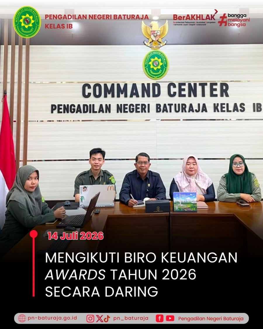 Mengikuti Biro Keuangan Awards Tahun 2026 secara daring