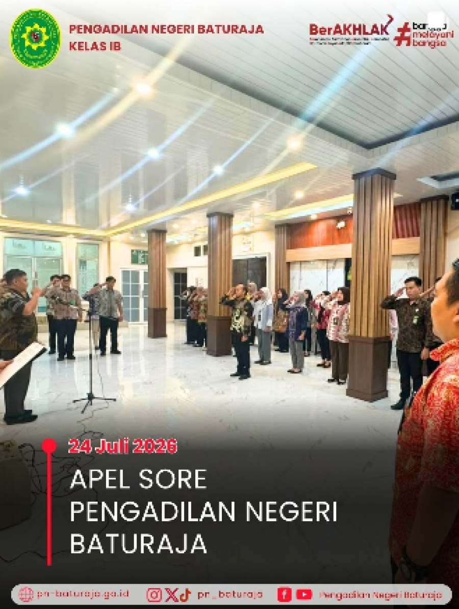 Apel Sore 24 Juli 2026