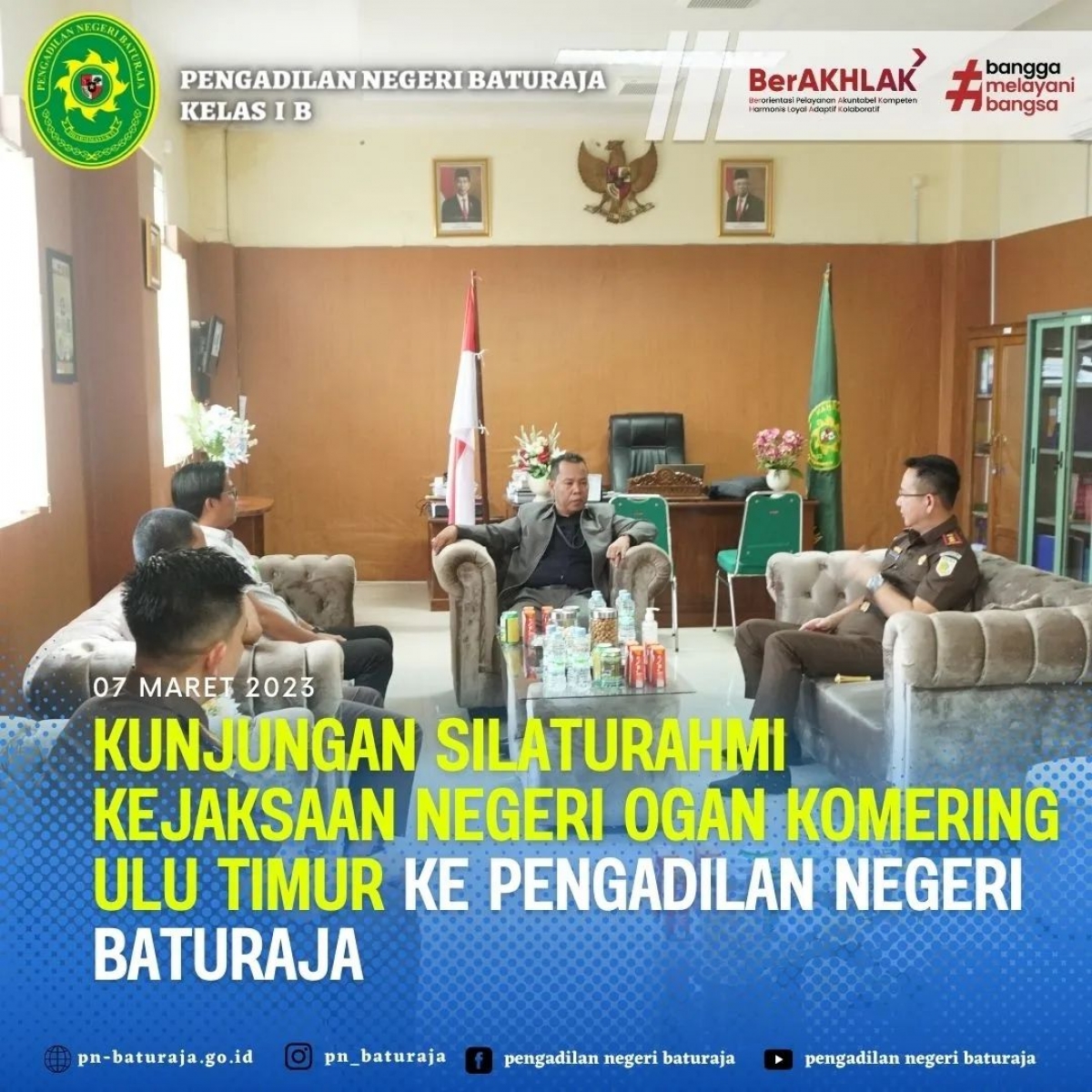 Kunjungan Silahturahmi Kejaksaan Negeri Ogan Komering Ulu Timur Ke Pengadilan Negeri Baturaja