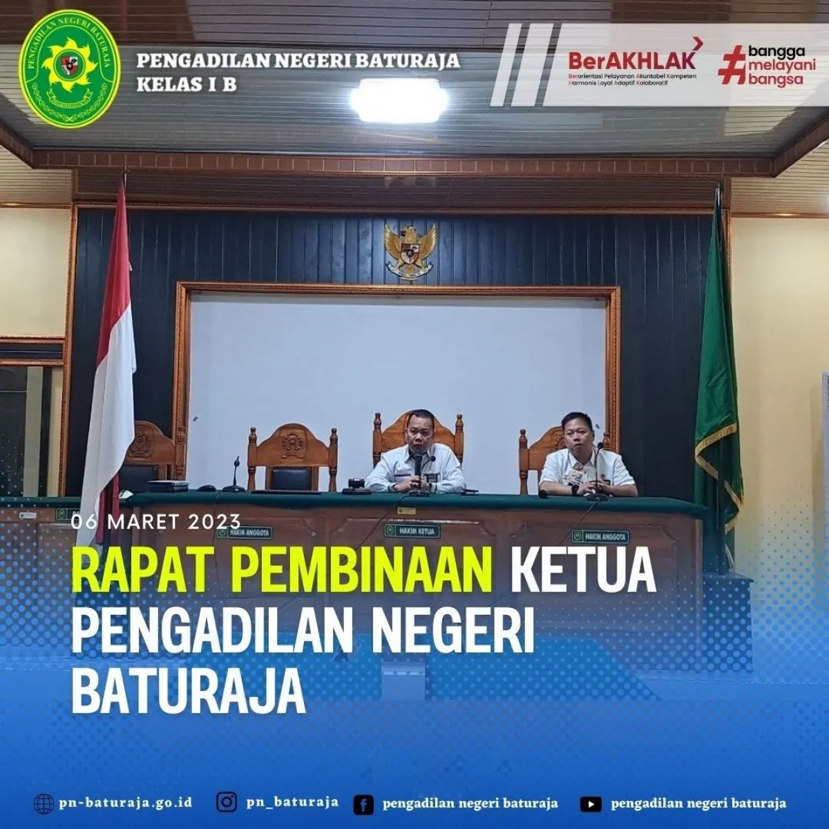 Rapat Pembinaan Ketua Pengadilan Negeri Baturaja